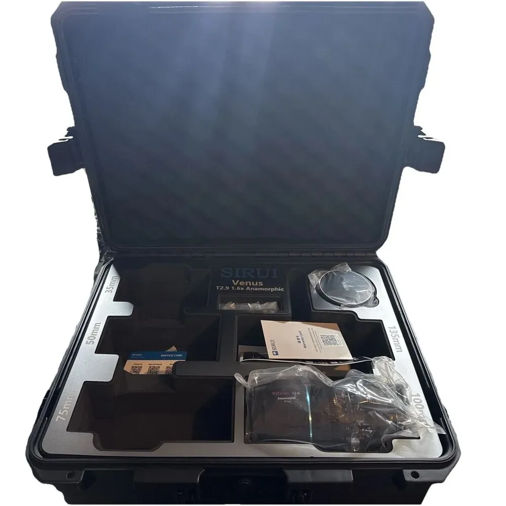 SIRUI 100mm T2.9 1.6X Full-Frame Anamorphic Lens RF MOUNT WITH TRAVEL CASE